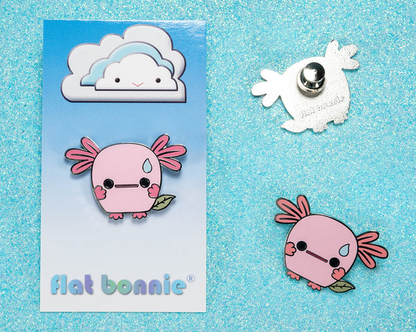 Enamel Pin - Momo the Axolotl 3 