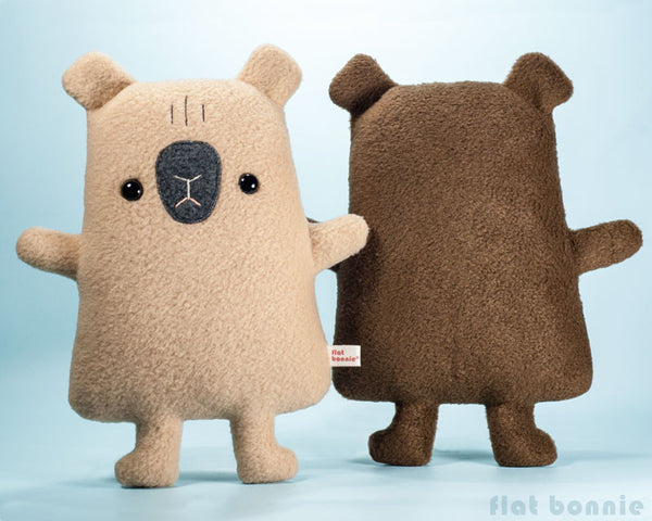 Capybara stuffed animal - Flat Capy handmade plush toy - Plush Stuffed Animal - Flat Bonnie - 2