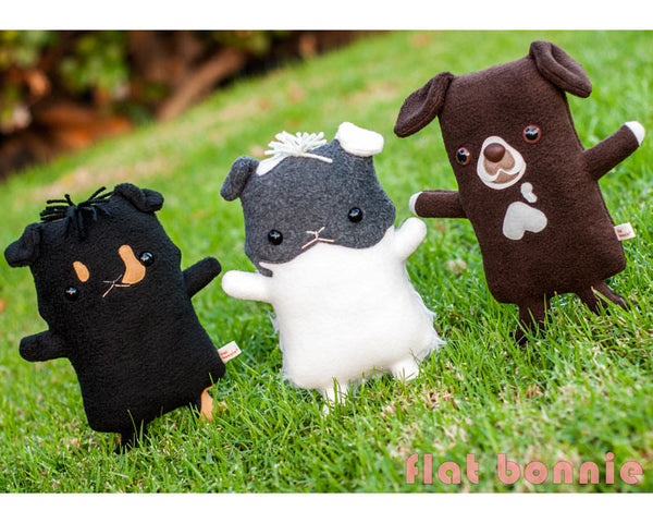 Custom Guinea Pig stuffed animal - Plush clone of your piggy - Plush Stuffed Animal - Flat Bonnie - 4