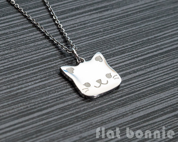 Cute animal charm necklace - Kawaii jewelry - Bunny, Dog, Cat, Guinea Pig - 5
