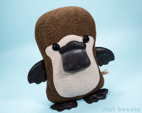 Platypus plush - Duck-Billed Platypus stuffed animal - PlatyBon - Plush Stuffed Animal - Flat Bonnie - 3