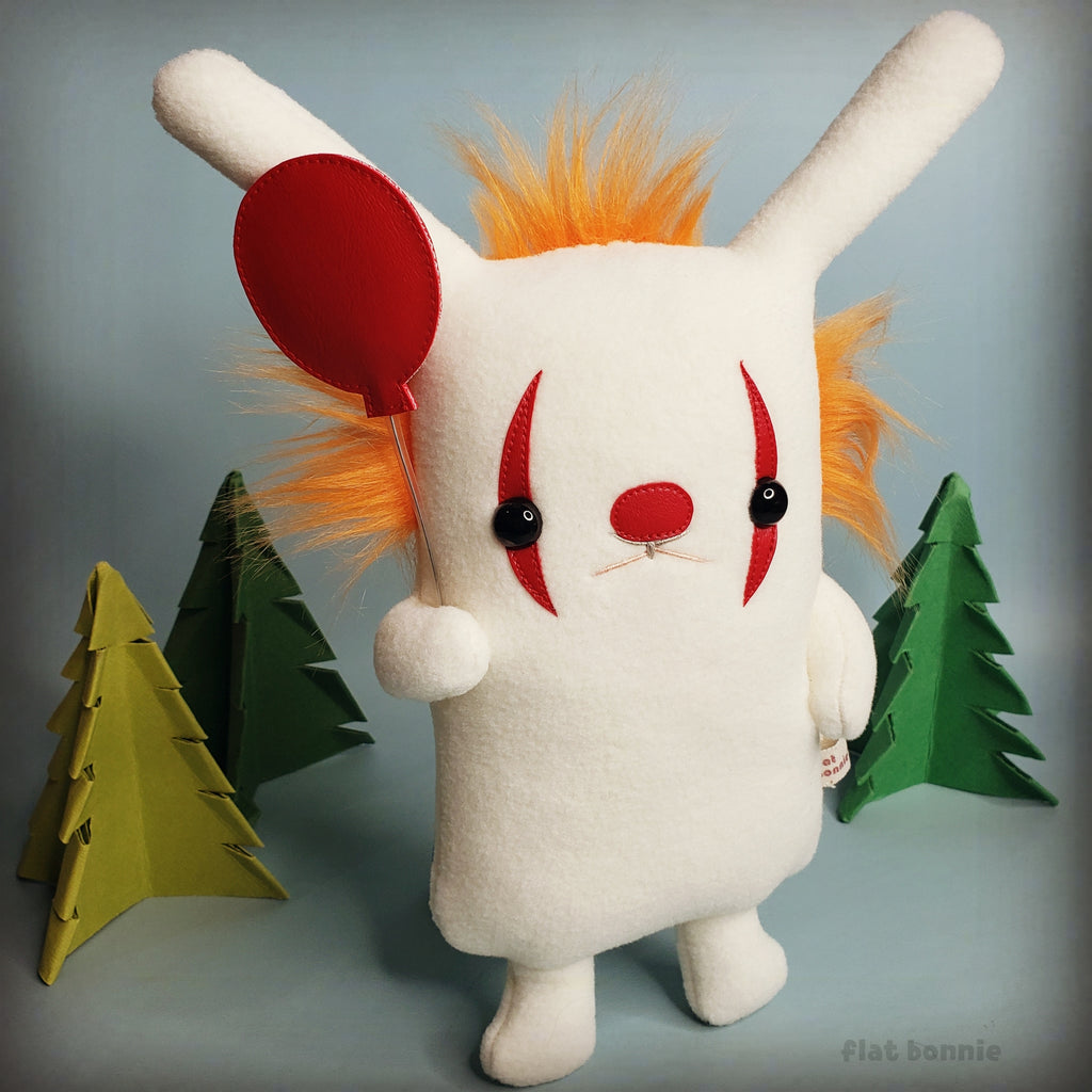 Limited Edition Handmade Art Plush "Bunnywise". 