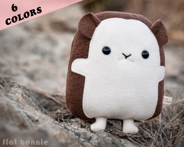 Hedgehog stuffed animal - Handmade hedgehog plush - 6 colors - Plush Stuffed Animal - Flat Bonnie - 1