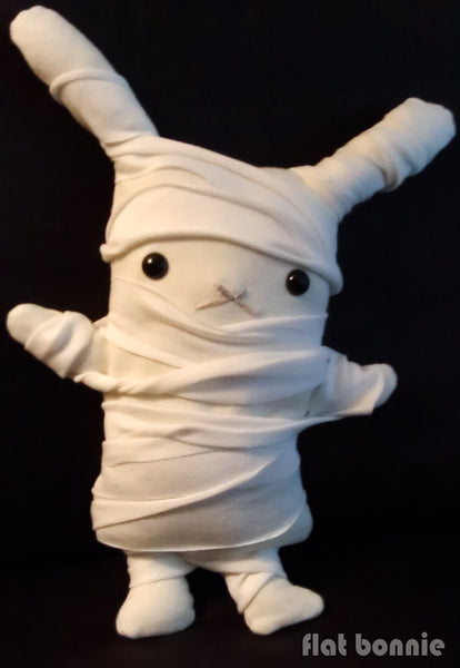 Mummy Bunny plush - Handmade stuffed animal toy - Plush Stuffed Animal - Flat Bonnie - 2