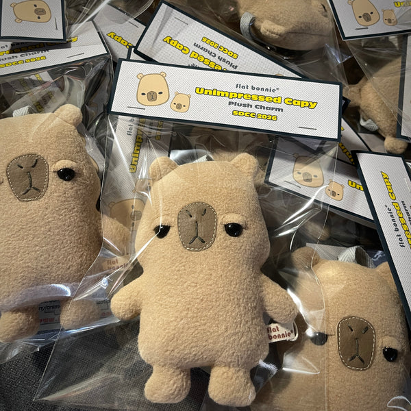 Smol Unimpressed Capy (Plush Charm) - SDCC 2026 Exclusive Pre-Order