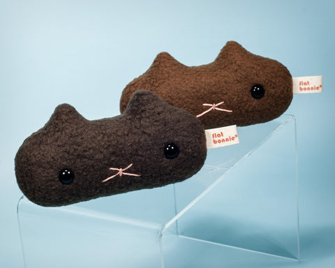 Cat poo plush - Kitty poop plushie - Plush Stuffed Animal Poop - Flat Bonnie - 1