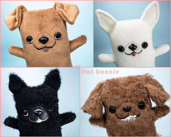 Custom Dog stuffed animal - Plush clone of your puppy - Single-Color - Plush Stuffed Animal - Flat Bonnie - 5