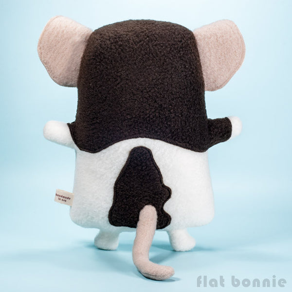 Custom Rat / Mouse stuffed animal - Plush clone of your rat / mouse - Plush Stuffed Animal - Flat Bonnie - 3