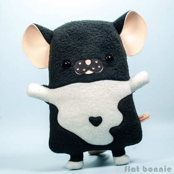 Custom Rat / Mouse stuffed animal - Plush clone of your rat / mouse - Plush Stuffed Animal - Flat Bonnie - 2