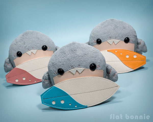 Baby shark stuffed animal - Surfing shark soft toy doll - Flat Bonnie 3