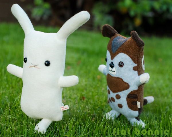 Flat Bonnie - bunny plush stuffed animal - Plush Stuffed Animal - Flat Bonnie - 1