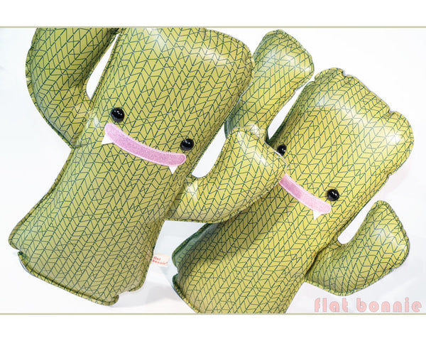 Cactus plush stuffed animal - Zig-Zag print - Plush Non Animal - Flat Bonnie - 1
