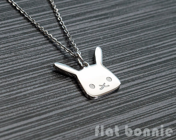 Cute animal charm necklace - Kawaii jewelry - Bunny, Dog, Cat, Guinea Pig - 6