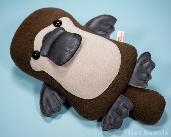 Platypus plush - Duck-Billed Platypus stuffed animal - PlatyBon - Plush Stuffed Animal - Flat Bonnie - 5