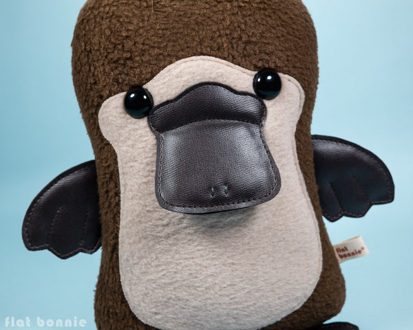 Platypus plush - Duck-Billed Platypus stuffed animal - PlatyBon - Plush Stuffed Animal - Flat Bonnie - 2