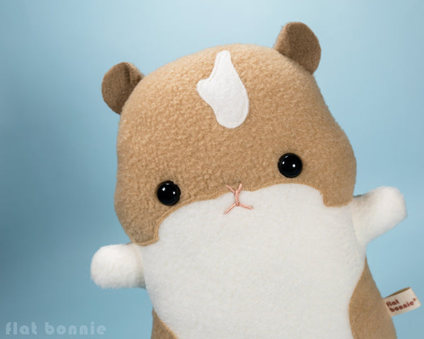 Custom Hamster stuffed animal - Plush clone of your hamster - Plush Stuffed Animal - Flat Bonnie - 1