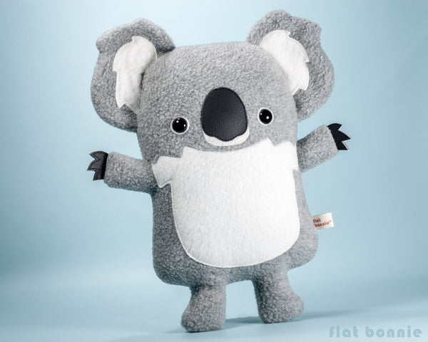 Koala plush stuffed animal - Cute koala soft toy - Handmade - Plush Stuffed Animal - Flat Bonnie - 2