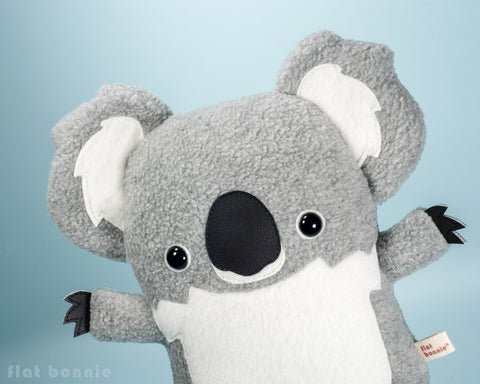 Koala plush stuffed animal - Cute koala soft toy - Handmade - Plush Stuffed Animal - Flat Bonnie - 1