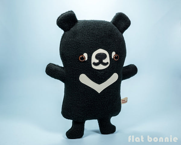 Moon Bear stuffed animal plush - Plush Stuffed Animal - Flat Bonnie - 5