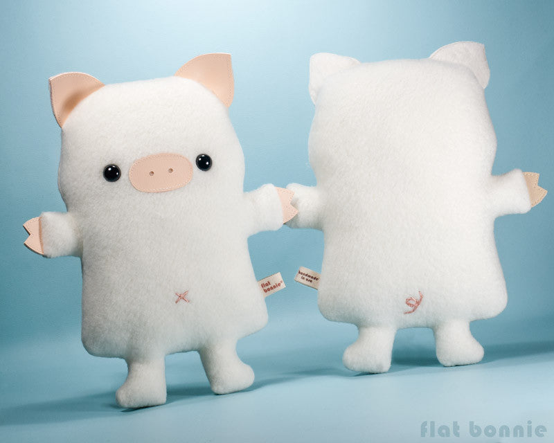 Cute pig stuffed animal - Kawaii piggy plush - Handmade soft toy – Flat  Bonnie