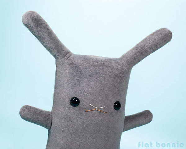 Rex Plush Rabbit Rex Bunny Rabbit - Plush Stuffed Animal - 2 colors - Super Soft Microf ...