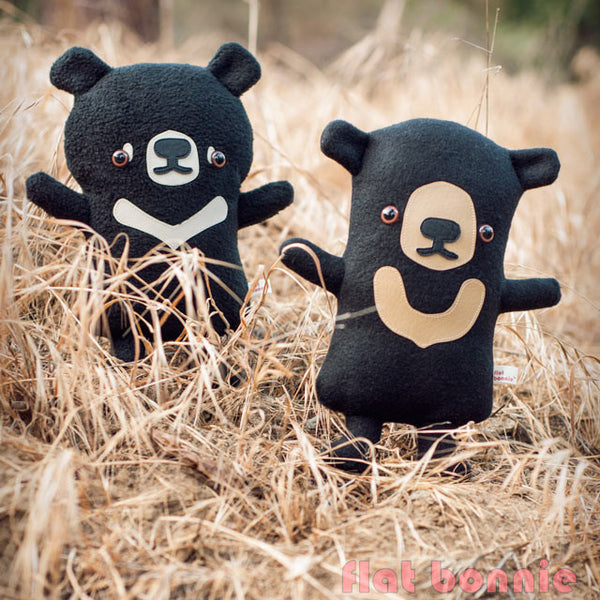 Sun Bear plush stuffed animal - Handmade Sun Bear soft toy - Plush Stuffed Animal - Flat Bonnie - 2