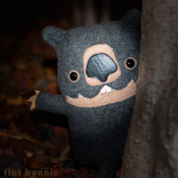 Wombat stuffed animal plush - Handmade Wombat toy doll - Plush Stuffed Animal - Flat Bonnie - 2